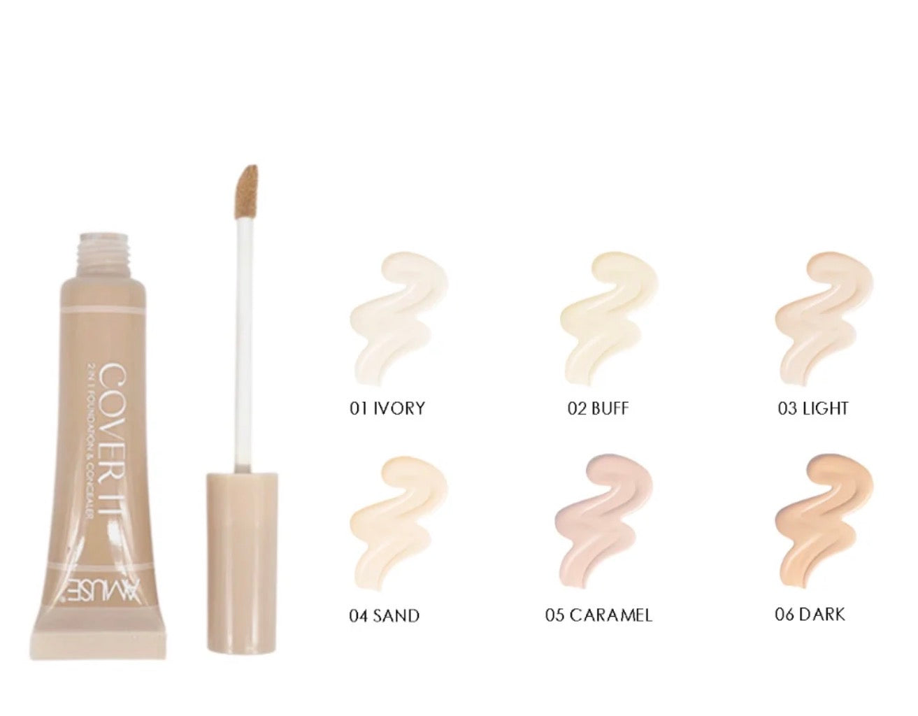 COVER IT 2 IN 1 FOUNDATION & CONCEALER